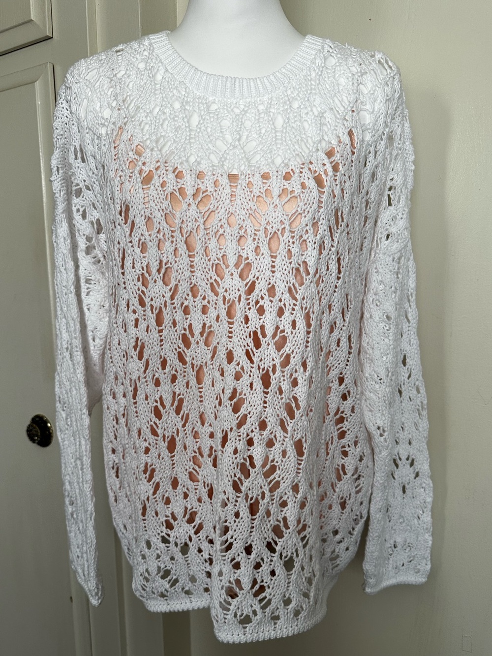 NWT $258 Eileen Fisher Crewneck Organic
Cotton Sweater Size Large